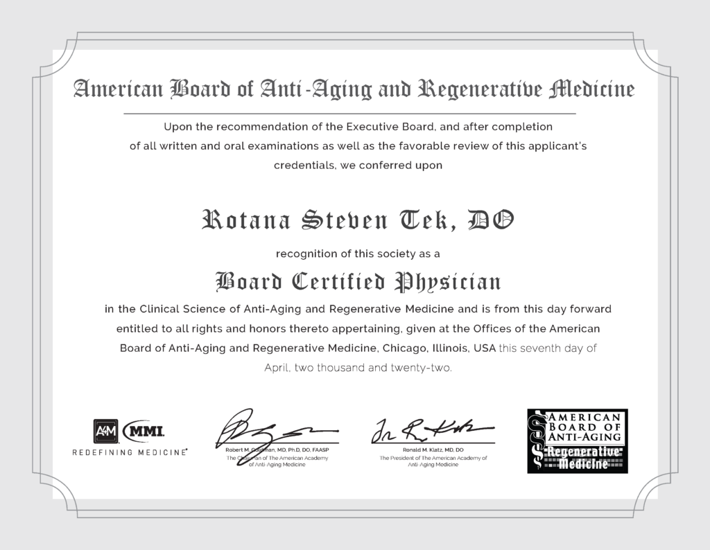 ABAARM Board Certified